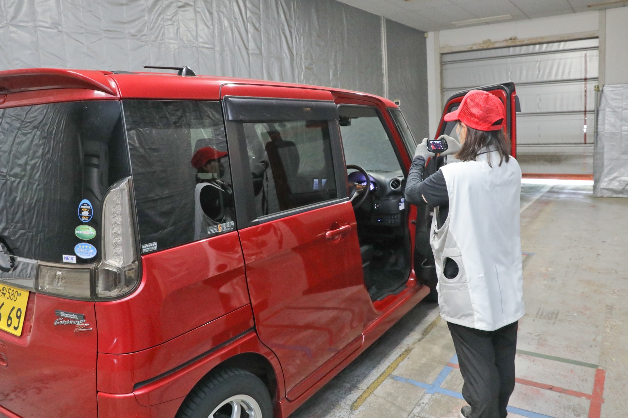 車両の撮影